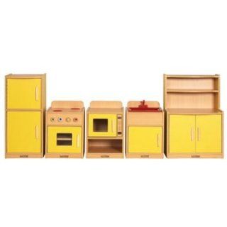 Colorful Essentials Play Kitchen   5 Pc. Set   Yellow  Early Childhood Development Products 