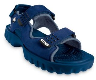 Crocs Tikali Mens Footwear, Size 13 D(M) US Mens, Color Navy/Blueprint Shoes