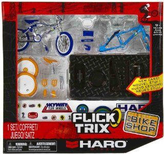 Haro Bikes Flick Trix ~4" BMX Finger Bike Shop Set Toys & Games
