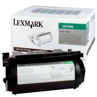 Genuine OEM brand name LEXMARK EXTRA HI Yield Toner Cartridge for T630/632/634 (21K Yield) 12A7465 Electronics