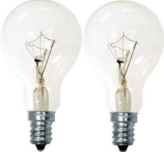 GE Lighting 71395 60 Watt 635 Lumen Decorative A15 Incandescent Light Bulb, Crystal Clear, 2 Pack    