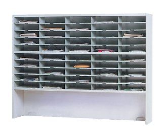 Mayline Office Furniture 60"W 2 Tier Mail Sorter with Riser 