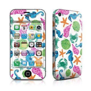 Sea Life Design Protective Decal Skin Sticker (High Gloss Coating) for Apple iPhone 4 / 4S 16GB 32GB 64GB Cell Phones & Accessories