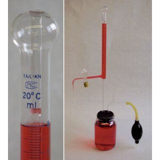 Ginsberg Scientific 7 208 21 Automatic Burette With Ground Glass Stopcock And Clear Storage Container   25ml Subdivided .1ml Science Lab Automatic Burettes
