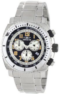 Invicta Men's 0616 II Collection Chronograph Black Dial Stainless Steel Watch Invicta Watches
