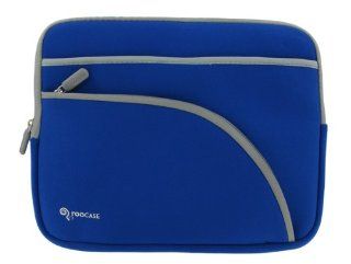 Netbook Neoprene Sleeve Case for MSI Wind U100 641US 10 Inch (Invisible Zipper Tri Pocket   Dark Blue) Computers & Accessories