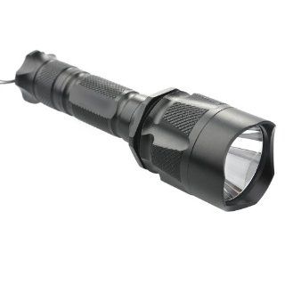 Apollo23   CREE C11 R5 3 Mode Outdoor Hiking Fishing LED Flashlight Torch Lamp with Strap, Black   Basic Handheld Flashlights  
