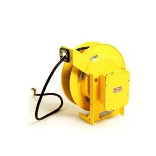 Woodhead 92733 Cable Reel With Cable, Heavy Duty, 7lb Retraction Weight, 12 Gauge Wire, 3 Conductors, 18A Current, 160ft Cable Length