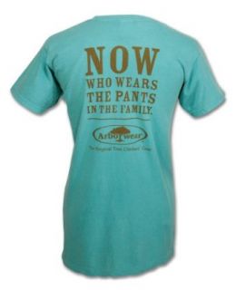 Arborwear Women's Tagline T shirt, XSmall, Aqua Clothing