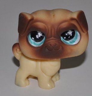 Pug #623   Littlest Pet Shop (Retired) Collector Toy   LPS Collectible Replacement Figure   Loose (OOP Out of Package & Print)  