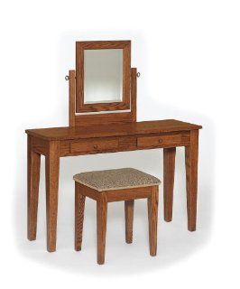 Amish Shaker Vanity with Mirror and Stool   Furniture