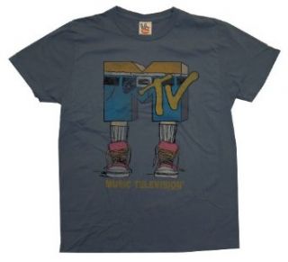 MTV Music Television Jean Shorts Logo Vintage Style Junk Food Adult T Shirt Tee Clothing
