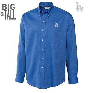Los Angeles Dodgers BIG & TALL Epic Easy Care Nailshead Button Down Sports & Outdoors