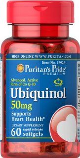 Puritan's Pride Ubiquinol 50 mg 120 Softgels Health & Personal Care