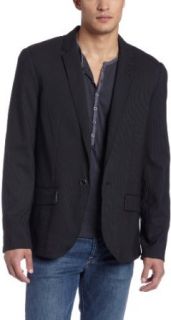 7 For All Mankind Men's Notch Collar Blazer, Black, Small at  Mens Clothing store