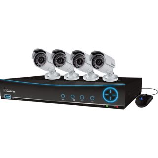 Swann TruBlue 9 Channel DVR Security System with 4 Cameras, Model SWDVK 442004 