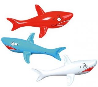 Rhode Island Novelties Mens Inflatable Shark Red/white/blue Medium Toys & Games