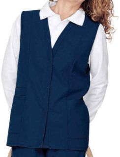 Landau 0755 Women's Double Pocket Vest Medical Scrubs Shirts Clothing
