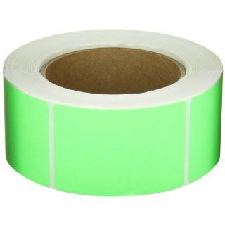 Aviditi DL630J Rectangle Inventory Color Coded Label, 3" Length x 2" Width, Fluorescent Green (Roll of 500)
