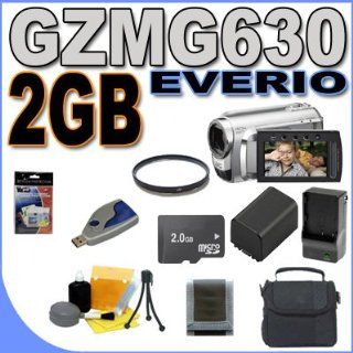 JVC Everio GZ MG630 60GB Hard Drive HDD w/40x Optical Zoom Digital Camcorder (Silver) BigVALUEInc Accessory Saver 2GB BP823 Battery/Rapid Charger UV Bundle  Hard Disk Drive Camcorders  Camera & Photo
