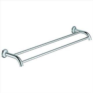 Grohe 40 654 000 Essentials Authentic 24 Inch Double Towel Bar, Starlight Chrome    