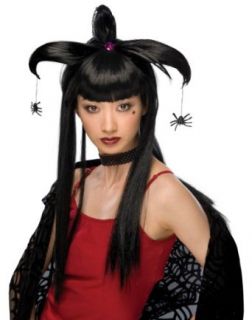 Rubie's Costume Spider Harlequin Wig, Black, One Size Clothing