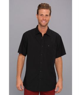 Quiksilver Elliot S/S Woven Shirt Mens Short Sleeve Button Up (Black)