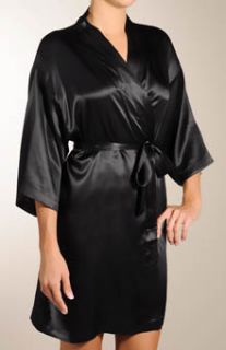 Mary Green SB25 Solid Silk Kimono Robe
