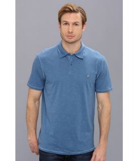 John Varvatos Star U.S.A. Soft Collar Peace Polo K1381Q1B Mens Short Sleeve Pullover (Blue)