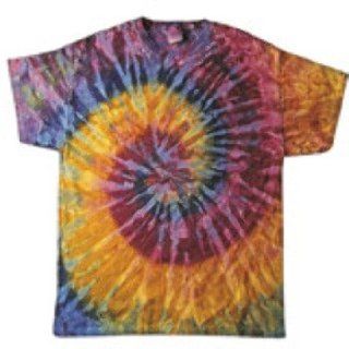 Tie Dye Adult Tie Dyed Tee, Galaxy Spiral, S  