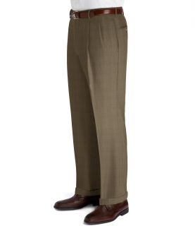 Executive Patterned Pleated Front Wool Trousers  Sizes 44 48 JoS. A. Bank