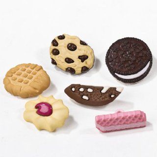 Package of Delectable Cookie Assortment Decorative Buttons About 18 Buttons