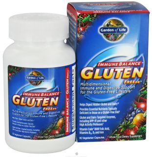 Garden of Life   Raw Gluten Free Support   90 Vegetarian Capsules Formerly Immune Balance Gluten FREEze