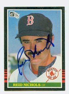 Reid Nichols AUTO 1985 Donruss #636 Red Sox Sports Collectibles