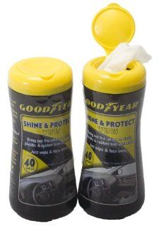 Goodyear Kleen Maid 00226 White Shine and Protect Wet Wipes, (Pack of 40) Automotive