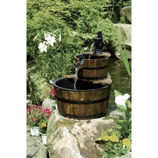Two Tiered Wooden Fountain, Model DSL 2211