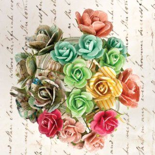 Prima   Divine Collection   Flower Embellishments   Mini Rose Stems   Artificial Flowers