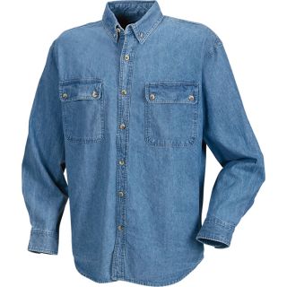 Marino Bay Denim Work Shirt   Blue, 3XL, Model 23154
