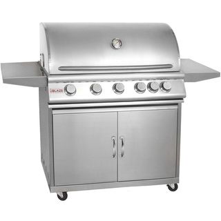 Blaze Stainless Steel 40 inch 5 burner Gas Grill With Cart