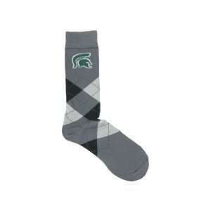 Michigan State Spartans For Bare Feet Argyle Dress Sock