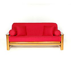 None Red Full size Futon Cover Red Size Full