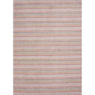 Hand loomed Transitional Stripe Pattern Multi Color Rug (2 X 3)