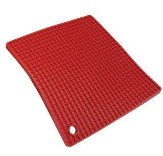 SiliconeZone Grid Counter  Mat, Red Kitchen & Dining