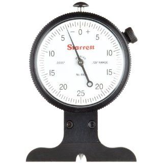Starrett 643JZ 643 Series Dial Depth Gauge, Indicator Type, 0 0.125" Range, 0.0005" Graduation, With Case, 1 GRAD for first 2 1/2 REVS Accuracy