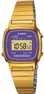 Casio #LA670WGA 6 Women's Gold Tone Chronograph Alarm LCD Digital Watch Casio Watches