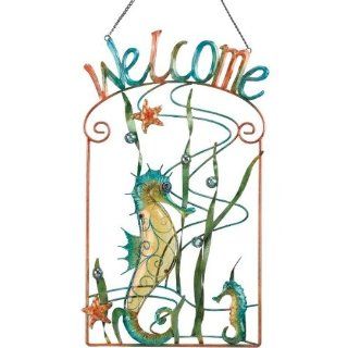 Welcome Sign Seahorse   Regal Art #10036  Yard Signs  Patio, Lawn & Garden