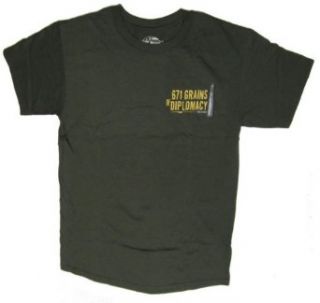 Sniper Team 671 Grains of Diplomacy T Shirt   X Large Clothing