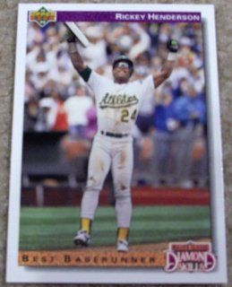 1992 Upper Deck Rickey Henderson # 648 MLB Baseball Best Baserunner Card Sports Collectibles