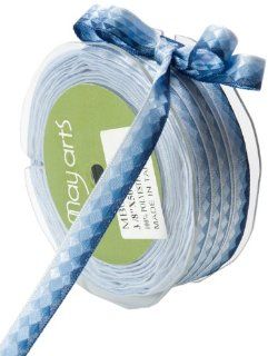 May Arts 3/8 Inch Wide Ribbon, Blue Ombre