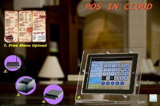 iPad Restaurant POS Cash Register Kit   iPad Stand, Receipt Printer, Cash Drawer, wireless Router, 1 year POS IN CLOUD License, and Free Menu Items Upload Service, real time monitor POS activities from anywhere, Real Time Cloud backup  Electronic Cash Reg